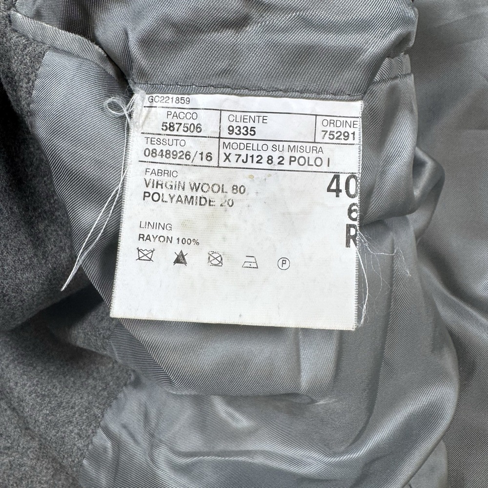 Polo Ralph Lauren Blazer Mens 40R Gray Virgin Wool 3 Button Jacket Made in Italy - Picture 8 of 9